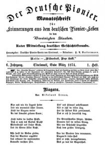 Der Deutsche Pionier 1874 1. Heft
