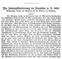Die Judenplünderung in Franken 1699 S. 103