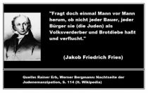 Zitate über Juden 06 Jakob Friedrich Fries, um 1816
