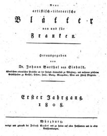 Neue artistisch-literarische Blätter 1808
