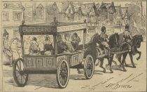Kutschen-Ausstellung in London. 1879 - 9. Kutsche der Königin Elisabeth von England.