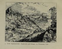 05 Große Alpenlandschaft. Kupferstich nach Bruegel von Hieronymus Cock