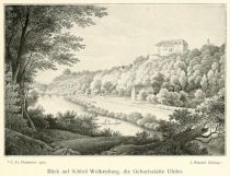 Uhde VS 001 Blick auf Schloss Wolkenburg, die Geburtsstätte Uhdes