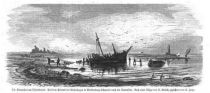 Klima, Die Sturmflut am Ostseestrand, 13. November 1872, auf dem Priwall bei Rosenhagen in Mecklenburg-Schwerin