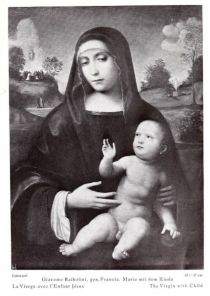 007 025 Giacomo Raibolini, gen. Francia. Maria mit dem Kinde