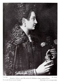 020 038 Angelo Allori, gen. Bronzino. Bildnis einer jungen Frau