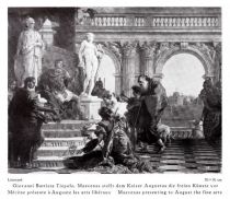052 070 Giovanni Battista Tiepolo. Maecenas stellte dem Kaiser Augustus die freien Künste vor