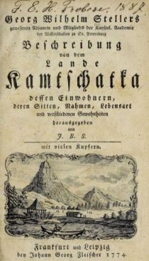 Kamtschatka Beschreibung 1774