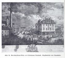 Warschau 016 Bernhardiner-Platz und Krakauer Vorstadt. Kupferstich von Canaletto