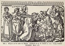 005 Allegorie auf die Laster der Mönche. Holzschnitt des H. S. Beham ca. 1530. Leipzig, Deutsche Gesellschaft. Pauli 1117
