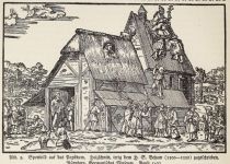 009 Spottbild auf das Papsttum. Holzschnitt, irrig dem H. S. Beham (1500-1550) zugeschrieben. Nürnberg, Germanisches Museum. Pauli 1432