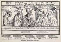 010 Spottbild auf die katholischen Theologen Murner, Emser, Eck, Lempp und auf Lio X. ca. 1520. Nürnber, Germanisches Museum
