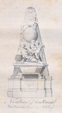 Isaac Newton (1642-1727) Denkmal in der Westminster Abtey.