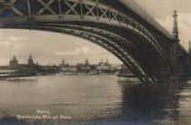 Mainz - Rheinbrücke, Blick auf Mainz