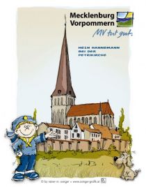 Hein Hannemann, präsentiert die Petrikirche in Rostock