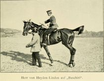 Herr von Heyden-Linden auf „Buschiri“.