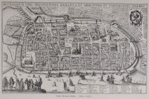 Rostock. 006 Stadtplan nach Wenzel Hollar (1607-1677)