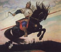 Ilja Muromez, ein Gemälde des bekannten russischen Malers Wasnezow