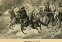 Kosaken-Regiment beim Angriff