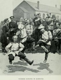 Moskau - tanzende Soldaten