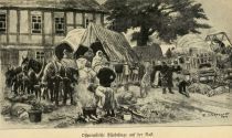 Ostpreußische Flüchtlinge bei der Rast