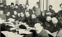 Kalinin, Bukharin, Kamenev, Lenin