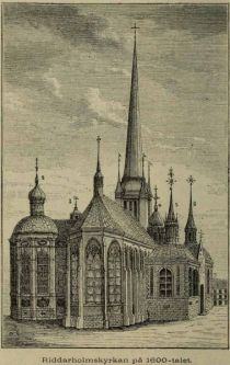 Die Riddarholmskyrkan in Stockholm, letzte Ruhestätte Gustav II. Adolfs.