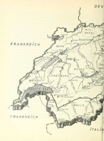 Die Schweiz - Landkarte 1