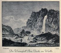 Der Wasserfall Pisse Vache im Wallis