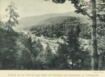 Sihlwald im Süden, Forsthaus und Restauration im Vordergrund