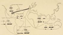 Abbildung 4. Seglerverkehr Deutschlands über See II. Jahresmittel aus 1875 — 79. III. Jahresmittel aus 1900 — 04.