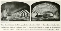 049 Baker Street Station der Untergrundbahn in London. 1860 
