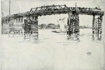 054 Battersea Bridge. Nach 1850. Whistler, James 