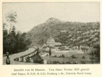 Ansicht von St. Blasien. Hans Thoma (1856)