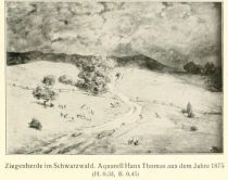 Ziegenherde im Schwarzwald. Hans Thoma (1875)