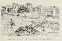 Landhaus in der Provence (Zeichnung). 1888.
